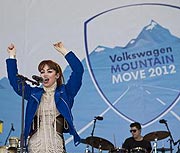 Aura Dione in Konzert Volkswagen Mountain Move 2012 in Ischgl (©Foto: BrauerPhotos für Volkswagen )